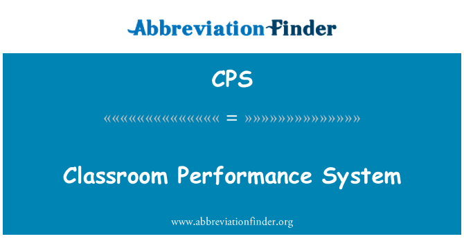 CPS: Sınıf performans sistemi