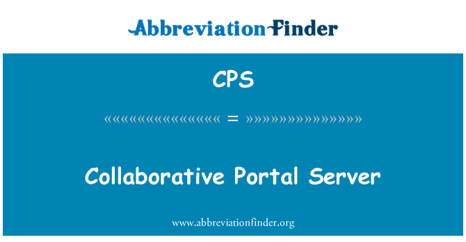 CPS: Sodelovalni Portal Server