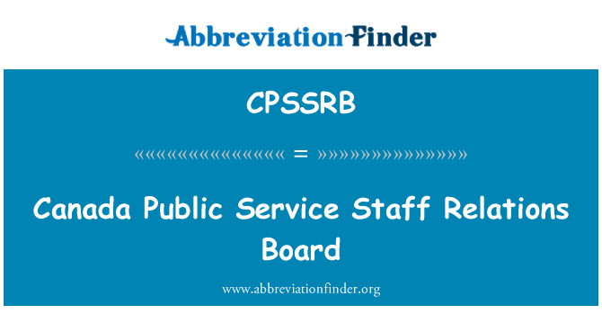 CPSSRB: Kanada sèvis piblik anplwaye relasyon n. planch