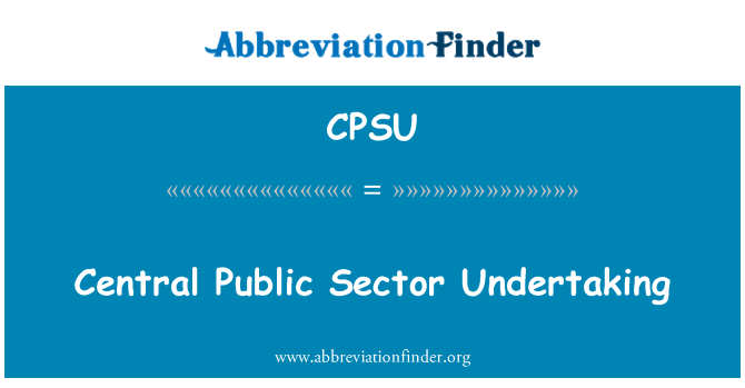 CPSU: Impriża ċentrali tas-settur pubbliku