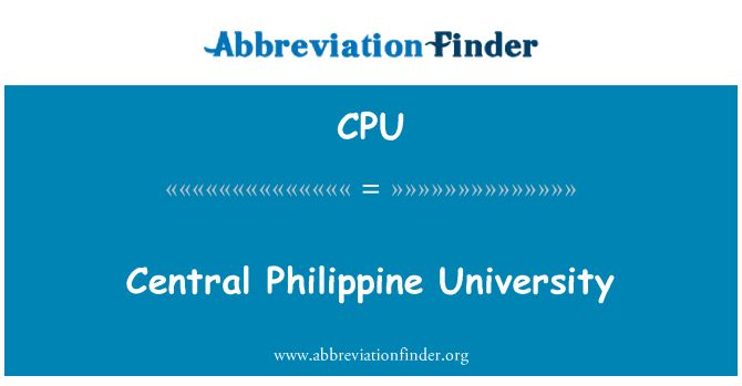 CPU: Osrednji filipinski University