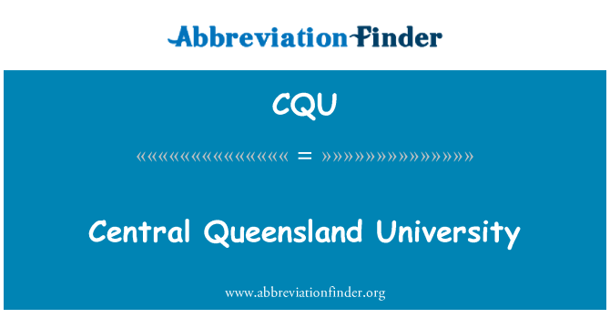 CQU: Queensland centrālā universitāte