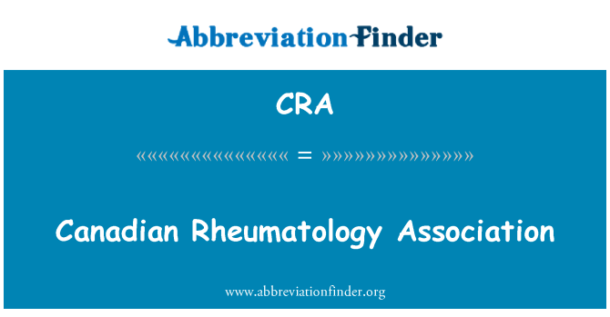 CRA: Kanadalı Romatoloji Derneği