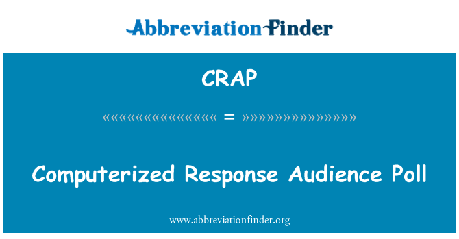 CRAP: Informatique repons odyans Sondage