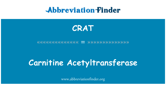 CRAT: Karnitin fosfinotricinacetyltransferázu a květáku