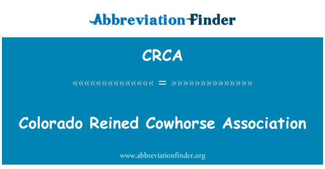 CRCA: Colorado ohjeldanud Cowhorse Assotsiatsiooni