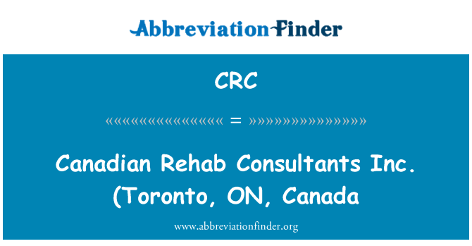 CRC: Canadian dezintoxicare Consultants Inc (Toronto, ON, Canada