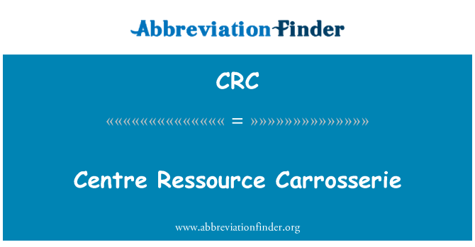 CRC: Pusat Ressource Karoseri