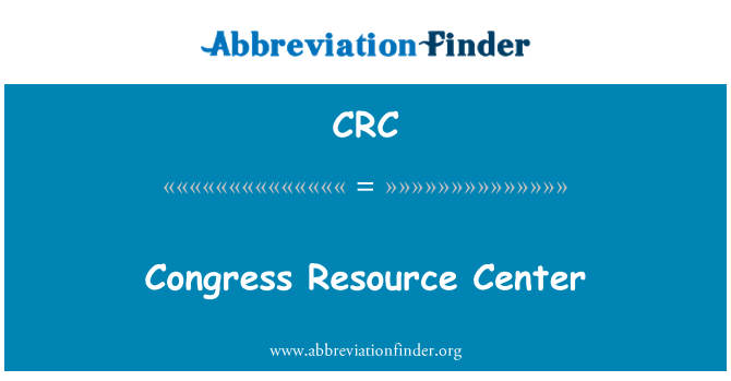 CRC: Kongressi Resource Center