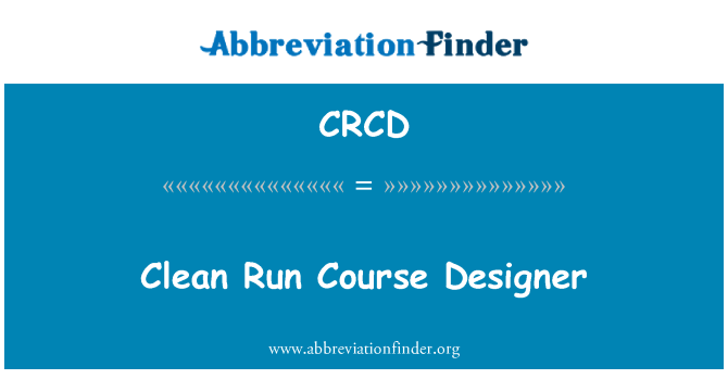 CRCD: 清洁运行的球场设计师