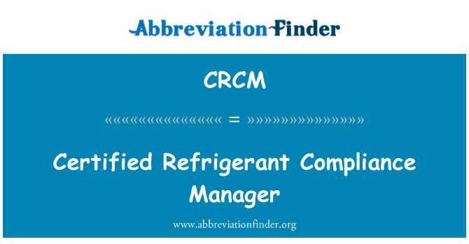 CRCM: Certificado refrigerante Compliance Manager