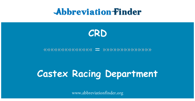 CRD: Castex Racing avdelningen