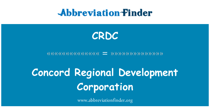 CRDC: Concord rejyon devlòpman Corporation