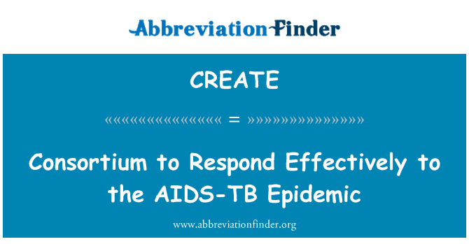 CREATE: Consortium to Respond Effectively to the AIDS-TB Epidemic