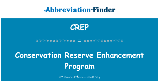 CREP: Ohranjanje Reserve Enhancement Program