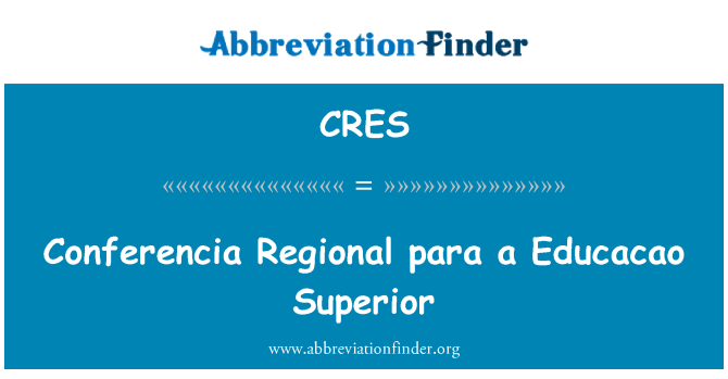 CRES: Rejyon Conferencia para yon Educacao Superior