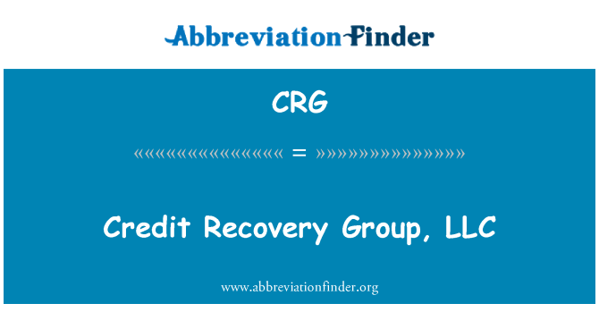 CRG: Credit obnovo Group, LLC