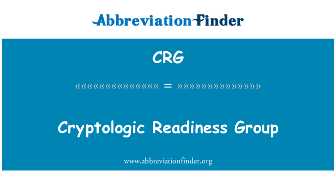 CRG: Cryptologic grupe