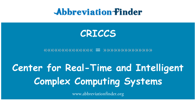 CRICCS: Zentrum für Echtzeit- und intelligente komplexe IKT-Systeme