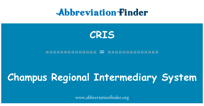 CRIS: Champus Regional Intermediary System