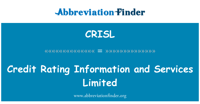 CRISL: Kreditvärdering Information och Services Limited