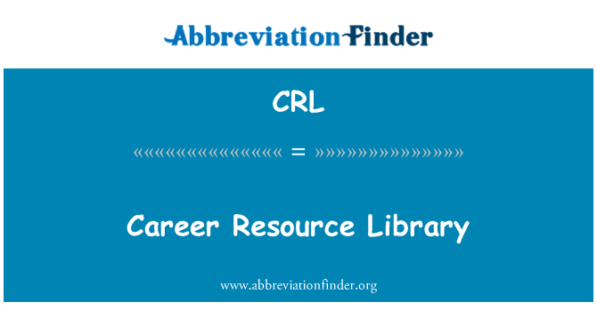 CRL: Bibliothèque de ressources de carrière