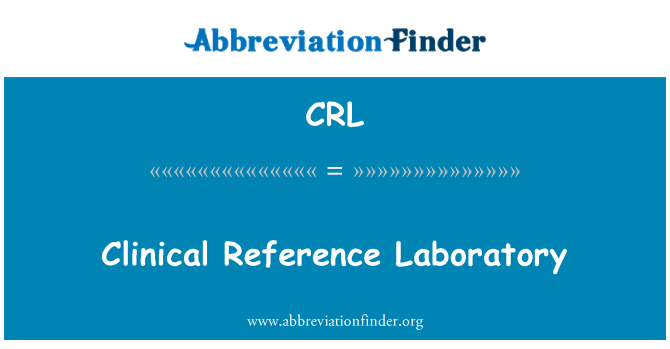 CRL: Kliniske referencelaboratorium