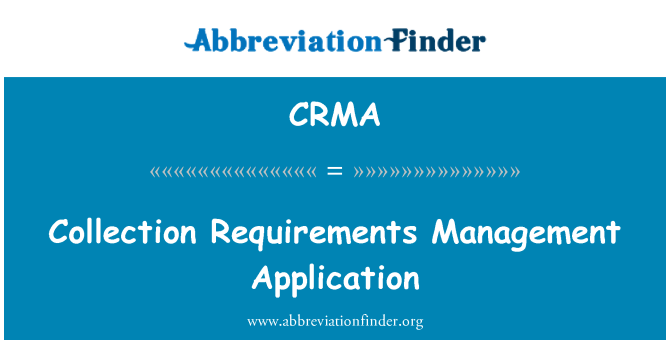 CRMA: Sammlung Anforderungen Management-Anwendung