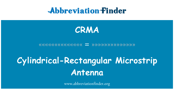 CRMA: Zylindrische rechteckigen Microstrip Antenne