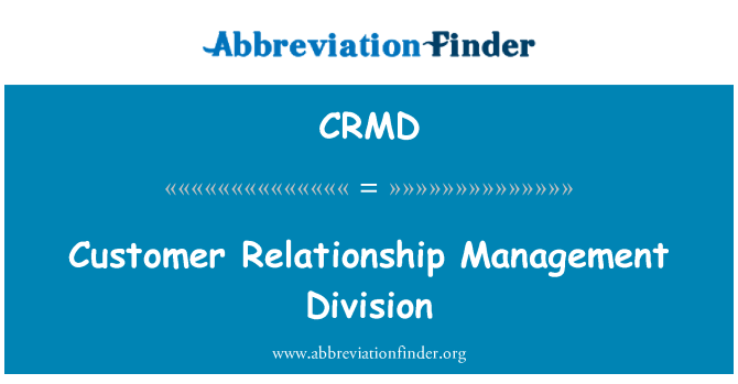 CRMD: Kliyan relasyon Gestion divizyon