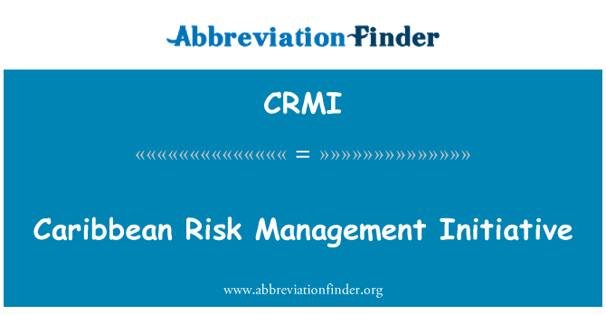 CRMI: Menter reoli'r risg Caribïaidd