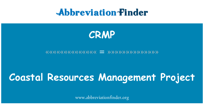CRMP: Projekt řízení pobřežních zdrojů