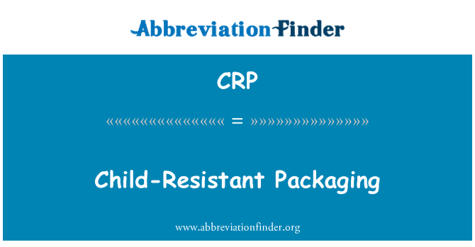 CRP: Timoun ki rezistan Emballage
