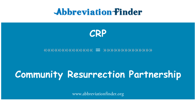 CRP: Κοινοτική εταιρική σχέση ανάσταση