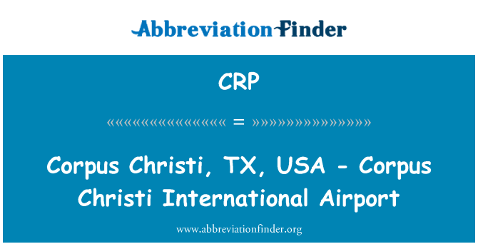 CRP: Corpus Christi, TX, Estados Unidos - Corpus Christi International Airport