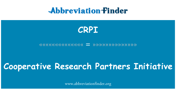 CRPI: Uurimisalased partnerite algatusel