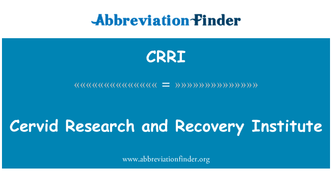 CRRI: Cervid Research and Recovery Institute