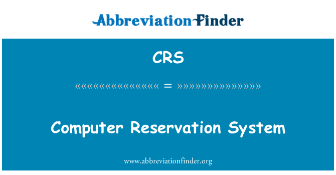 CRS: Sistema informatizado de