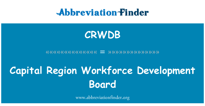 CRWDB: Région de la capitale Workforce Development Board