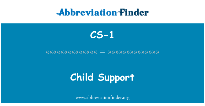 CS-1: Child Support