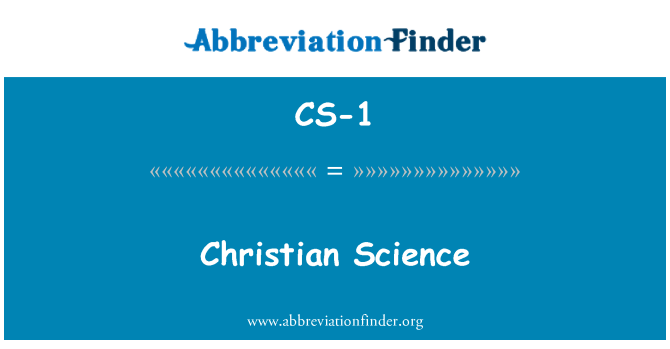 CS-1: 基督教科学