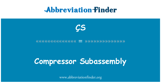 ÇS: Compressor Subassembly