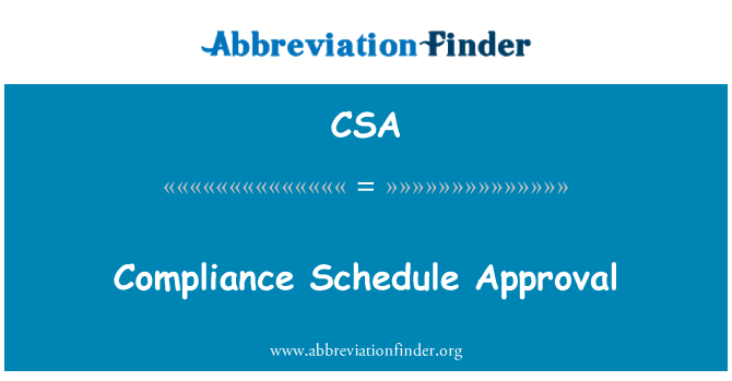 CSA: Aprobación de cumplimiento horario