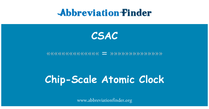 CSAC: Jam atom cip-skala