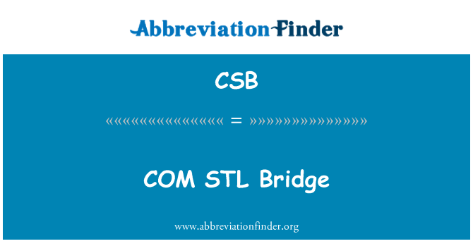 CSB: Pont STL COM