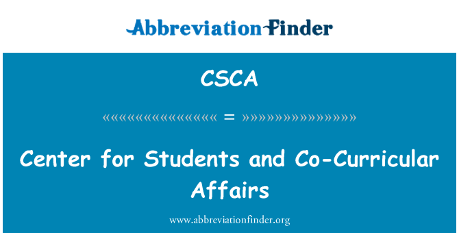 CSCA: Centre d'estudiants i Afers Co-Curricular