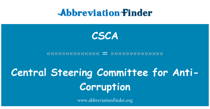 CSCA: Central Steering Committee for Anti-Corruption
