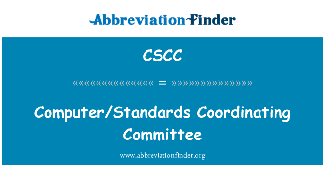 CSCC: Computer/Standards Comité coördinatie