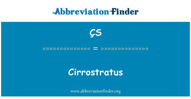 ÇS: Cirrostratus