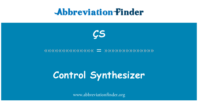 ÇS: Control sintetizador